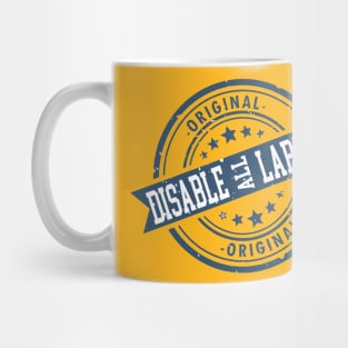 Disable all Labels Mug